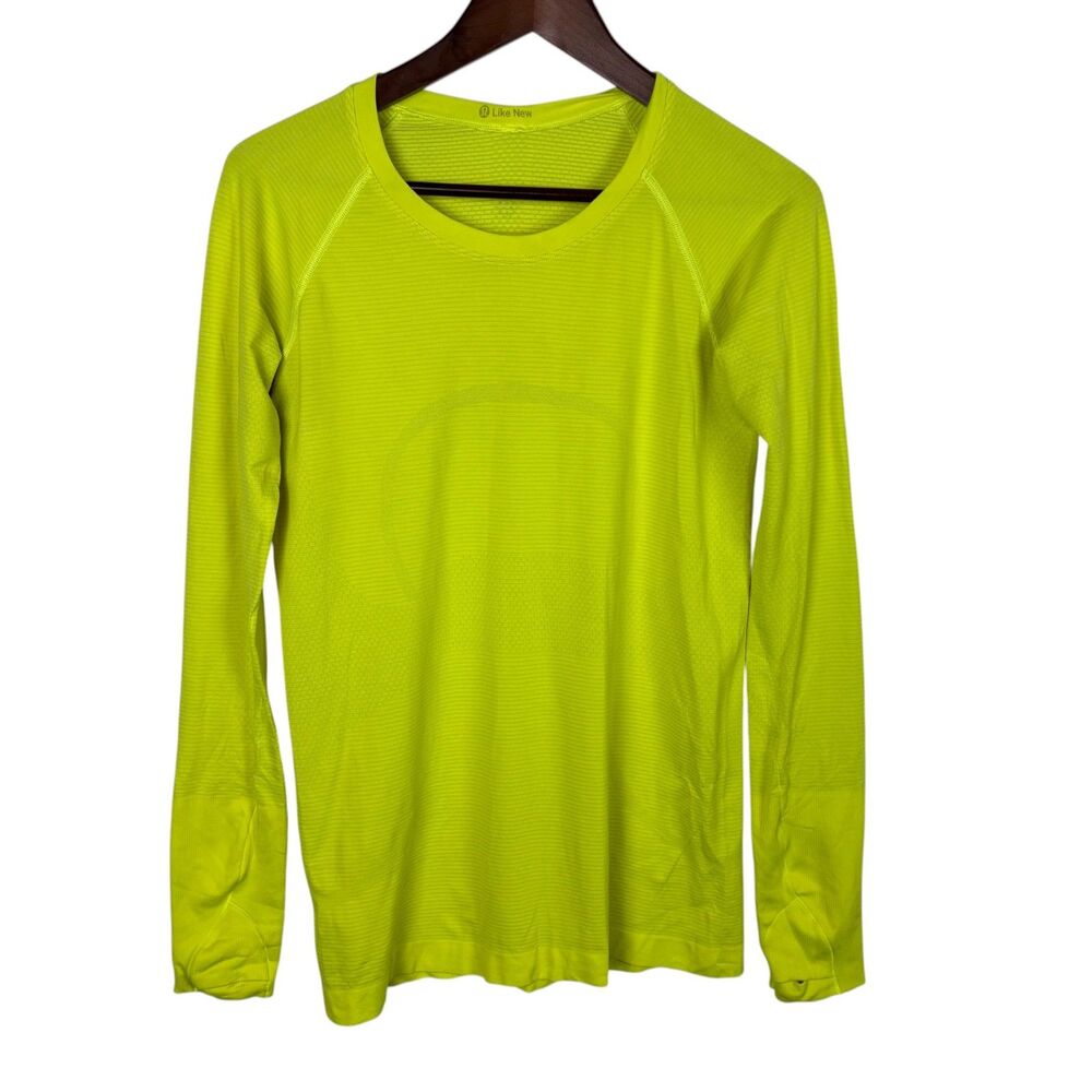 Lululemon Like New Run Swiftly Yellow Long Sleeve… - image 1